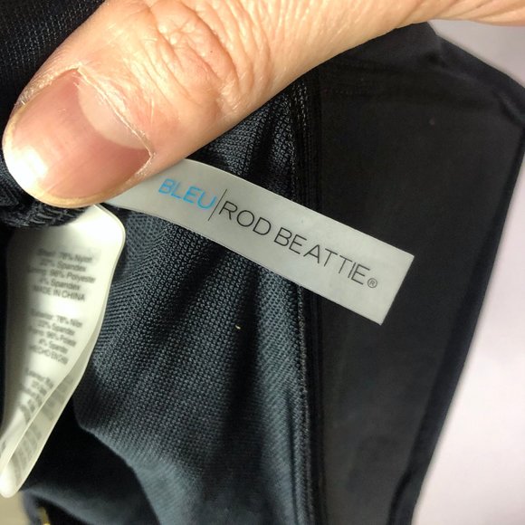 Bleu Rod Beattie Navy Starppy Tankini Swim Top Size 6 - Picture 6 of 9